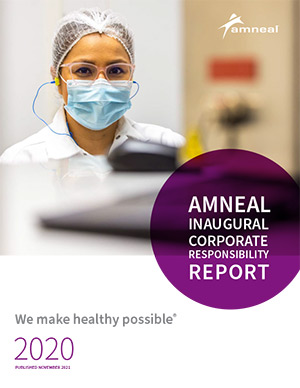 Amneal Inaugural Corporate Responsibility Report. We make healthy possible 2020